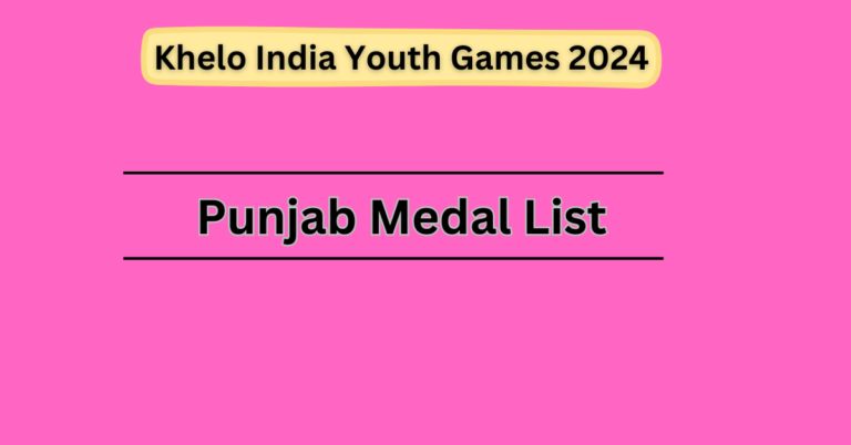 KIYG 2024 Punjab Medal List